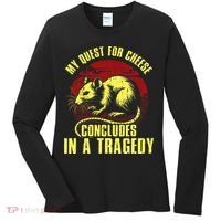 My Quest For Cheese Concludes In A Tragedy Women's Long Sleeve Shirt thumb 0