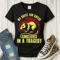 My Quest For Cheese Concludes In A Tragedy Women's T-Shirt thumb 3