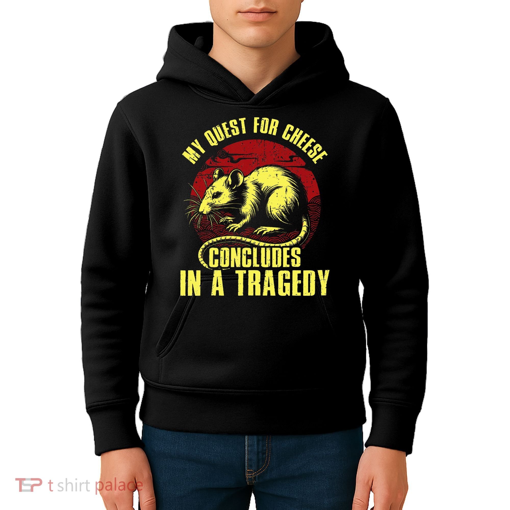 My Quest For Cheese Concludes In A Tragedy Kids Hoodie