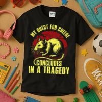 My Quest For Cheese Concludes In A Tragedy Kids T-Shirt thumb 3