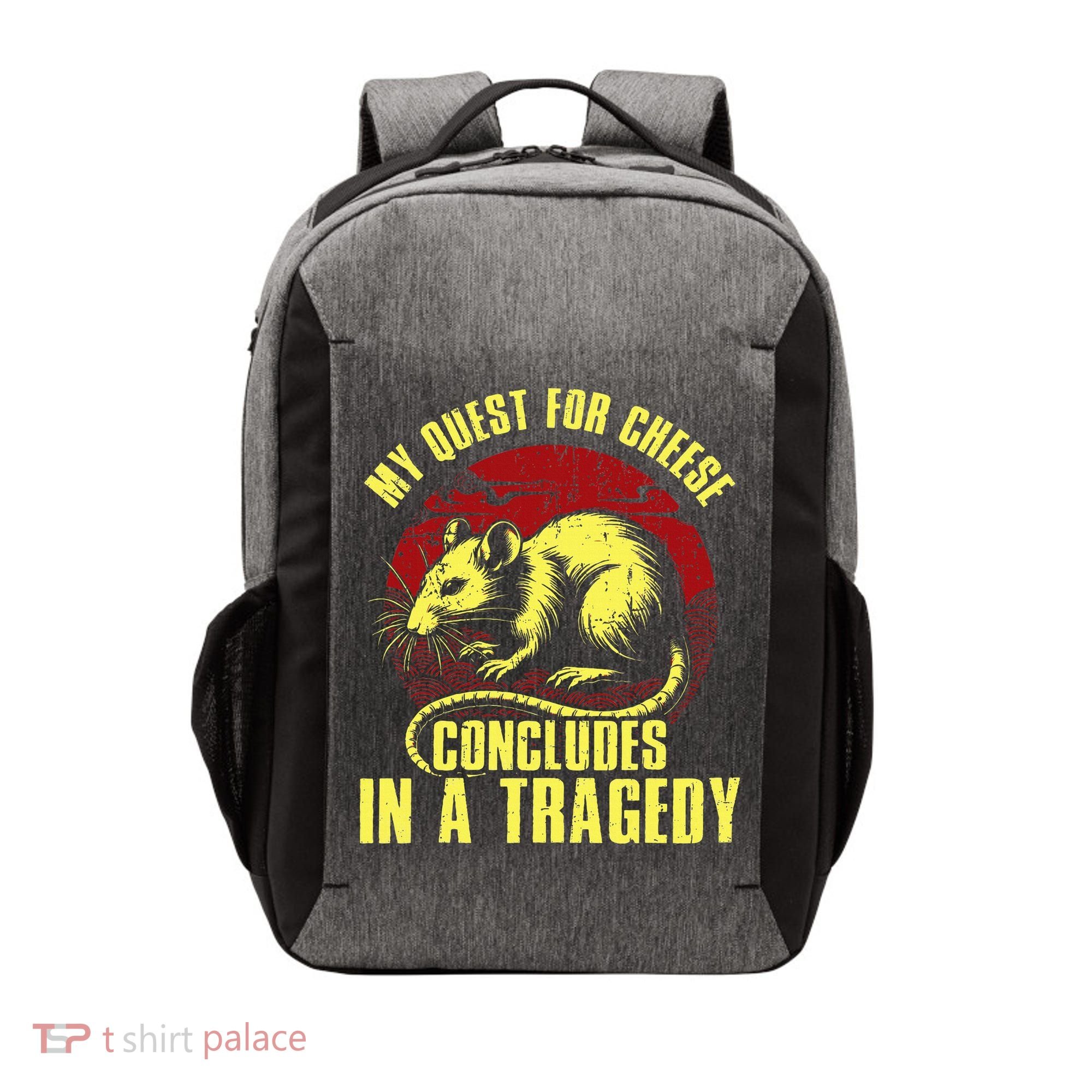 My Quest For Cheese Concludes In A Tragedy Vector Backpack