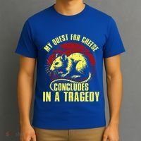 My Quest For Cheese Concludes In A Tragedy Rat T-Shirt thumb 3