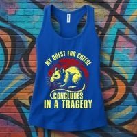 My Quest For Cheese Concludes In A Tragedy Rat Women's Tank Top thumb 3