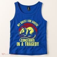 My Quest For Cheese Concludes In A Tragedy Rat Tank Top thumb 2