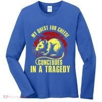 My Quest For Cheese Concludes In A Tragedy Rat Women's Long Sleeve Shirt thumb 0