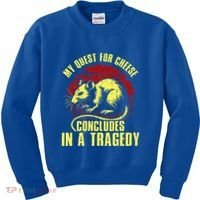 My Quest For Cheese Concludes In A Tragedy Rat Kids Sweatshirt thumb 0
