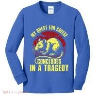 My Quest For Cheese Concludes In A Tragedy Rat Kids Long Sleeve Shirt thumb 0