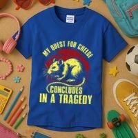 My Quest For Cheese Concludes In A Tragedy Rat Kids T-Shirt thumb 3