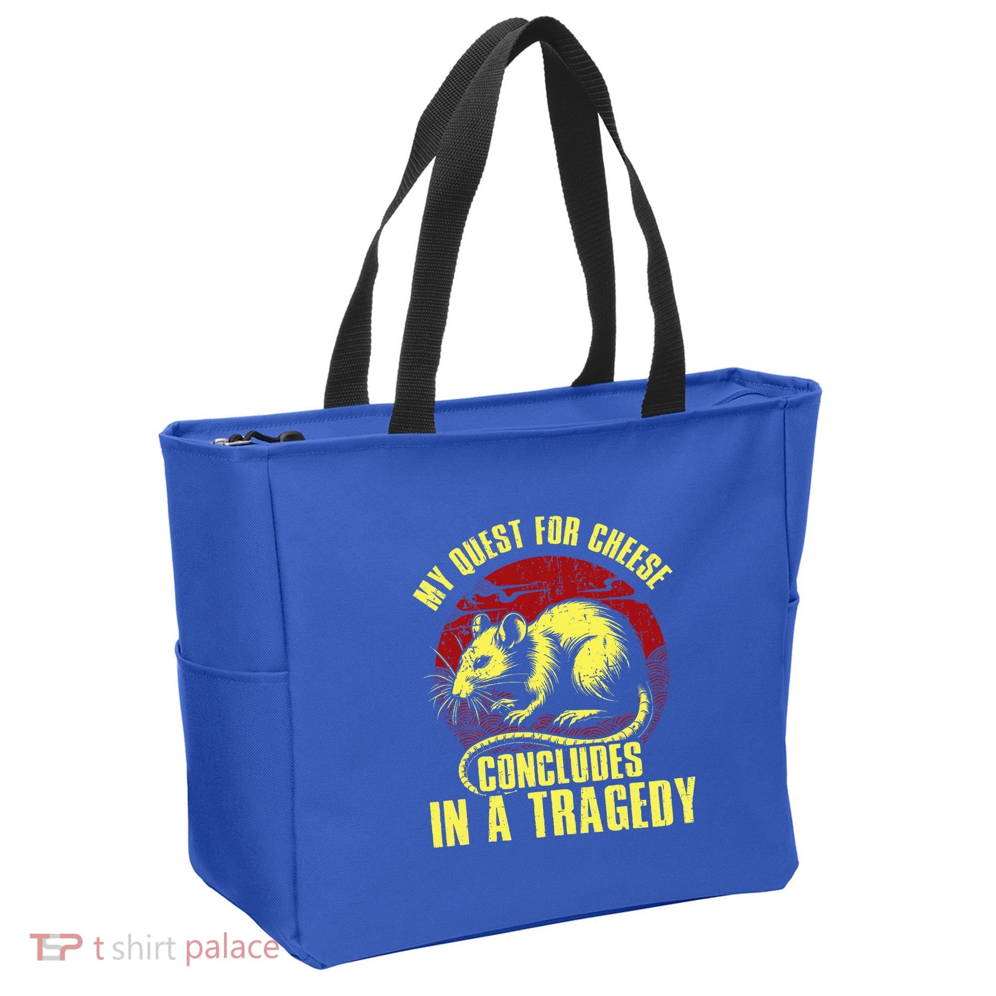 My Quest For Cheese Concludes In A Tragedy Rat Tote Bag