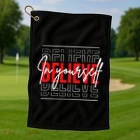 Motivational Quote Inspiration Positive Saying Life Slogan Golf Towel thumb 1