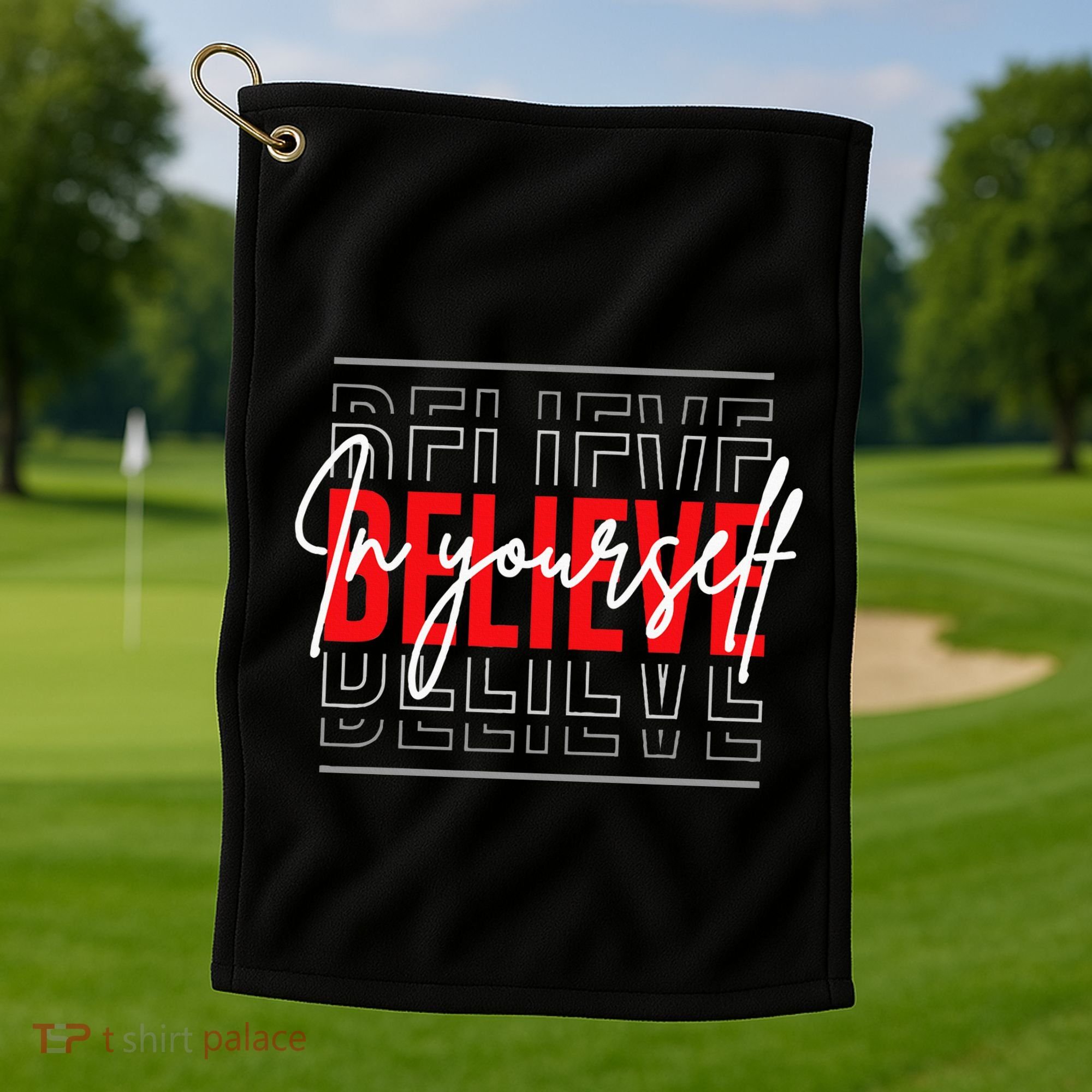 Motivational Quote Inspiration Positive Saying Life Slogan Golf Towel