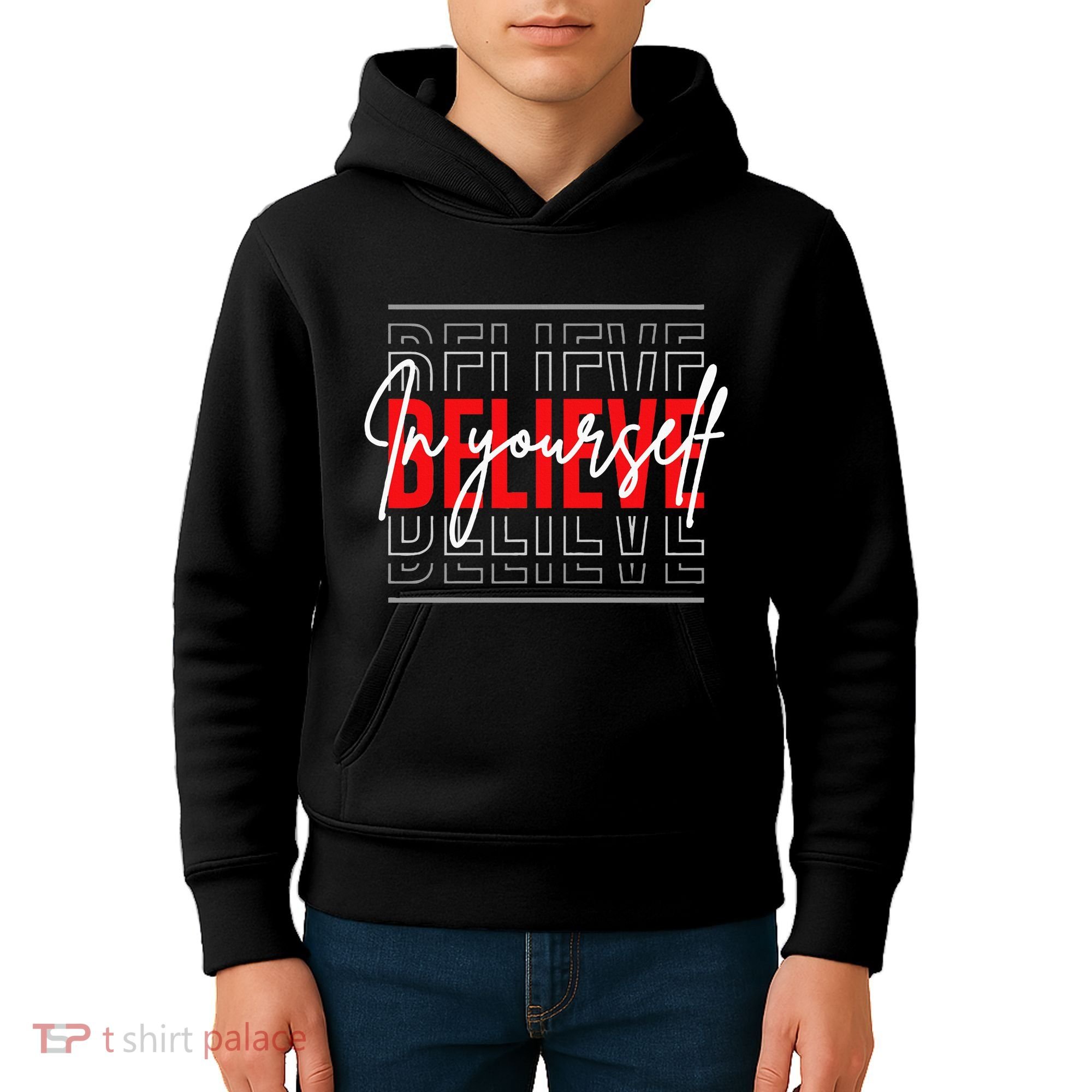 Motivational Quote Inspiration Positive Saying Life Slogan Kids Hoodie