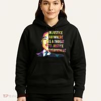 MLK Quote | Martin Luther King Jr Day | Black History Month Hoodie thumb 5