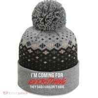 Motivational Quote Motivation For Success And Workout The Baniff Cuffed Pom Beanie thumb 0