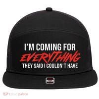 Motivational Quote Motivation For Success And Workout 7 Panel Mesh Trucker Snapback Hat thumb 0