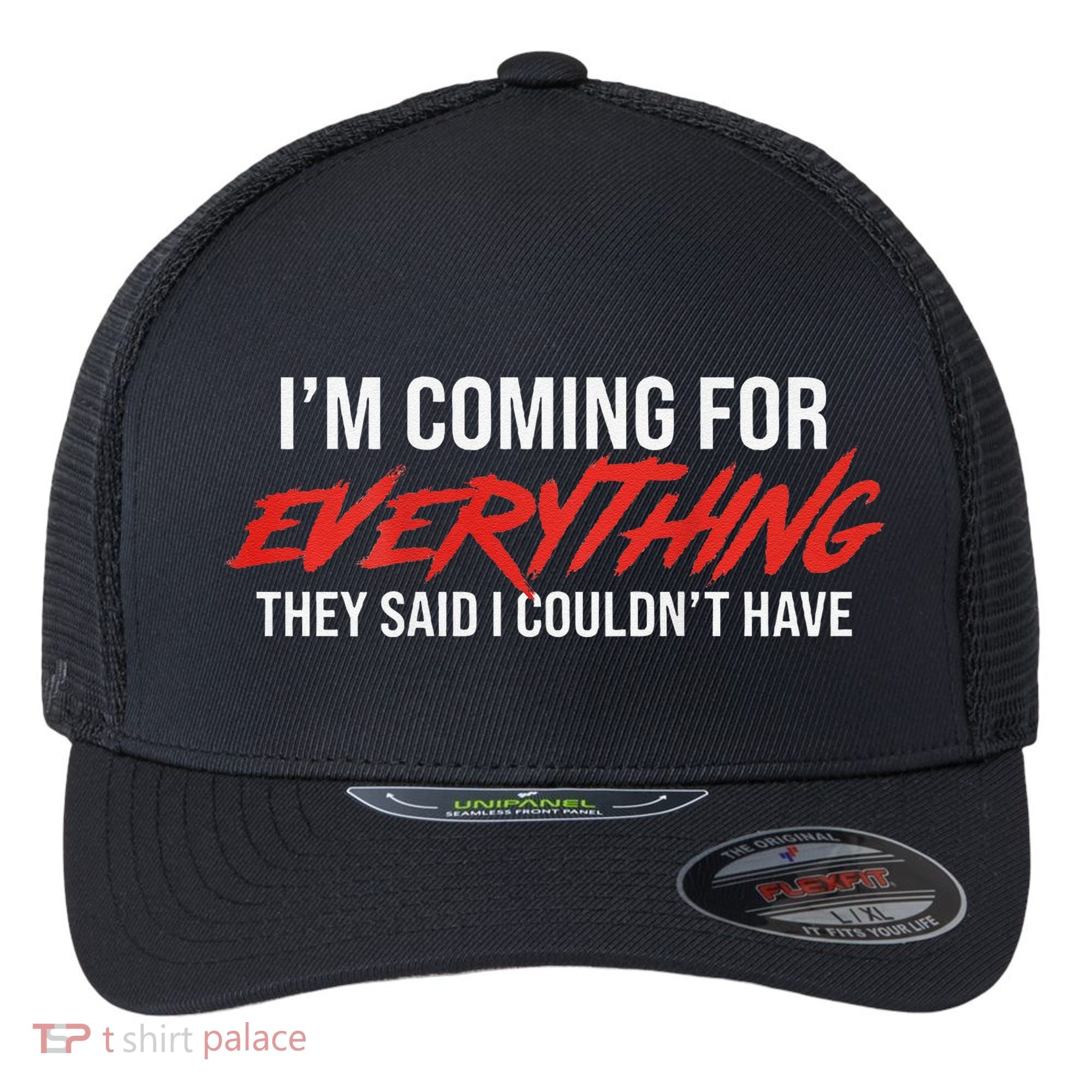 Motivational Quote Motivation For Success And Workout Flexfit Unipanel Trucker Cap