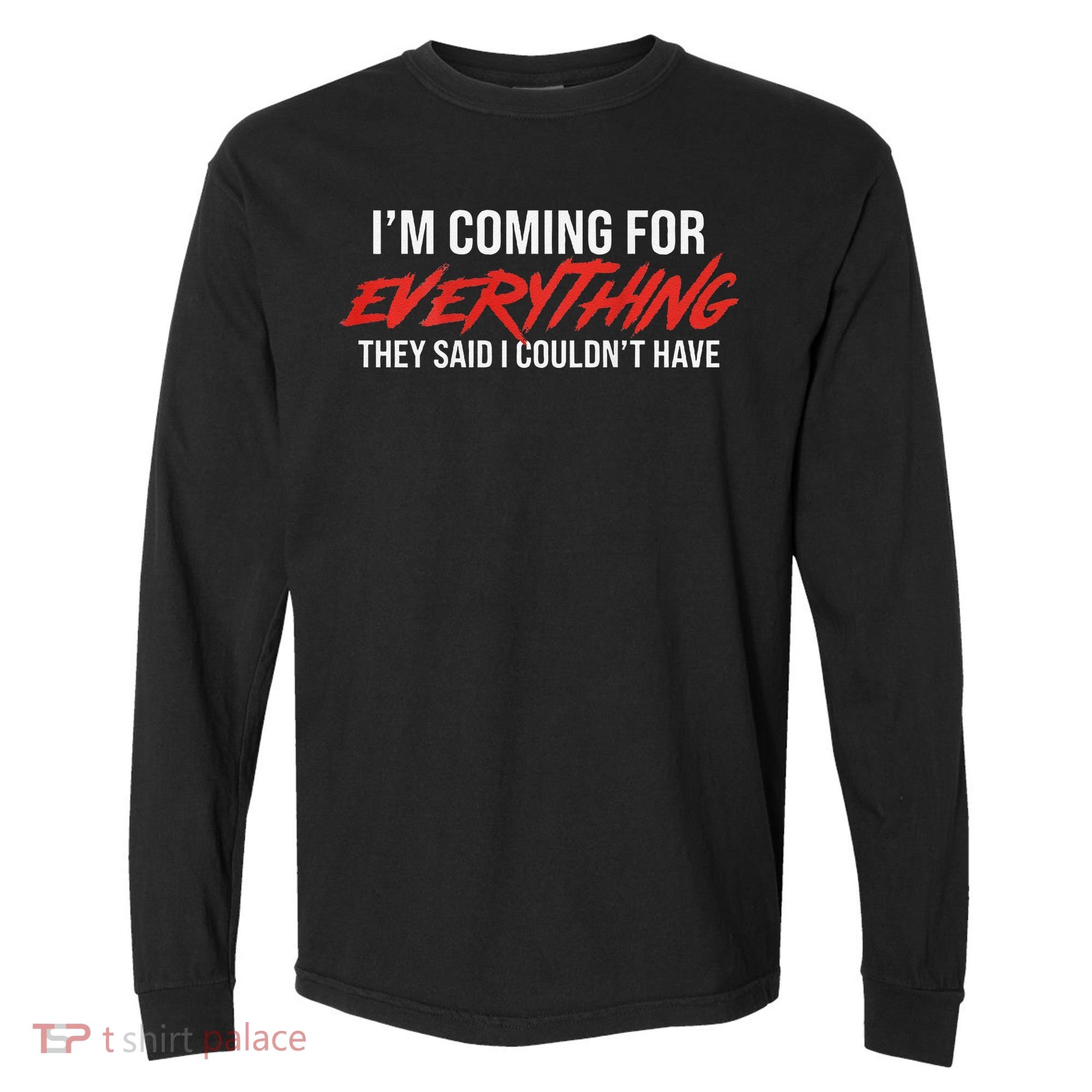 Motivational Quote Motivation For Success And Workout Comfort Colors Heavyweight Long Sleeve T-Shirt