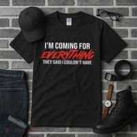 Motivational Quote Motivation For Success And Workout Tall T-Shirt thumb 3
