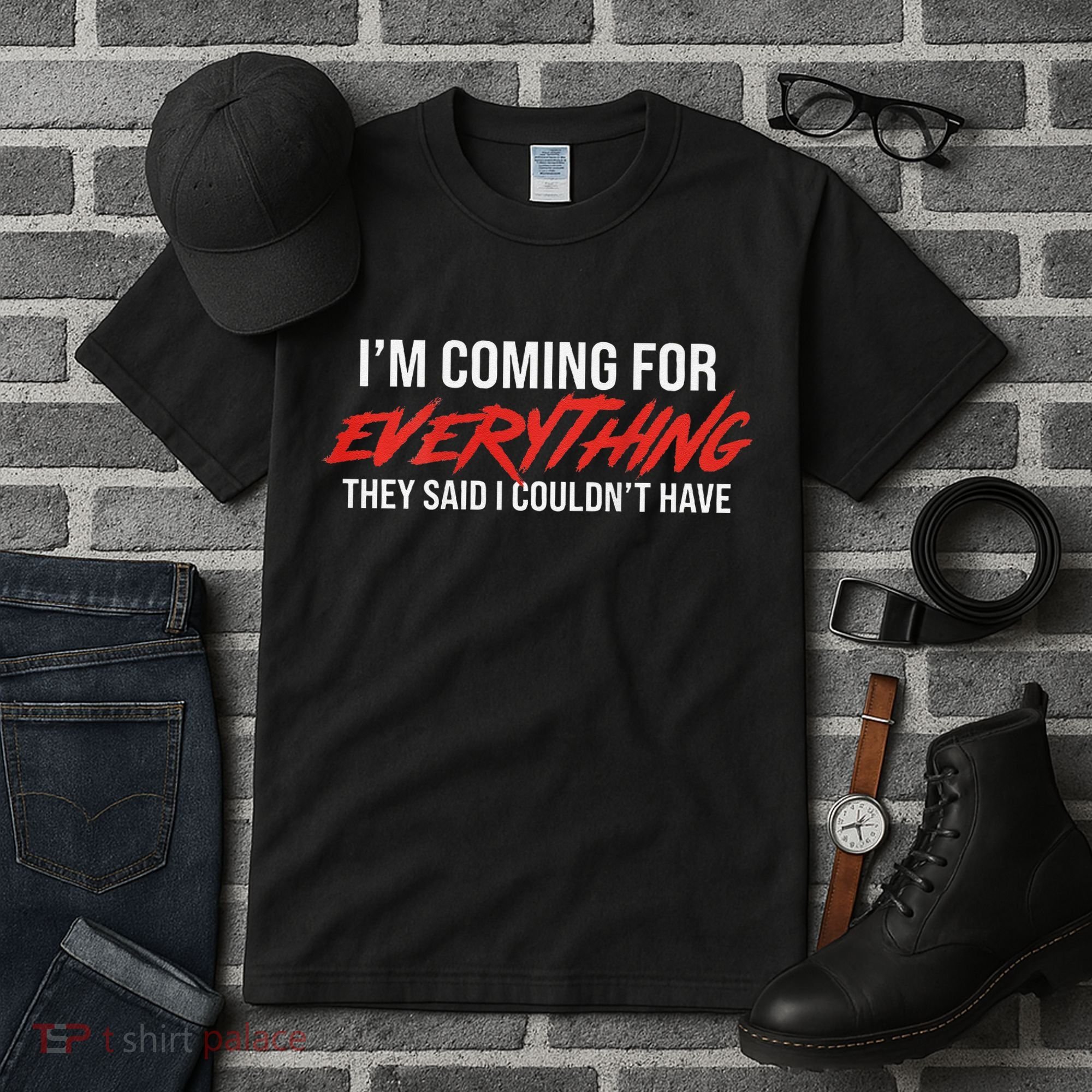 Motivational Quote Motivation For Success And Workout Tall T-Shirt