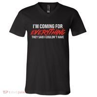 Motivational Quote Motivation For Success And Workout V-Neck T-Shirt thumb 0