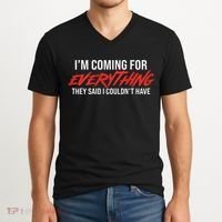 Motivational Quote Motivation For Success And Workout V-Neck T-Shirt thumb 2