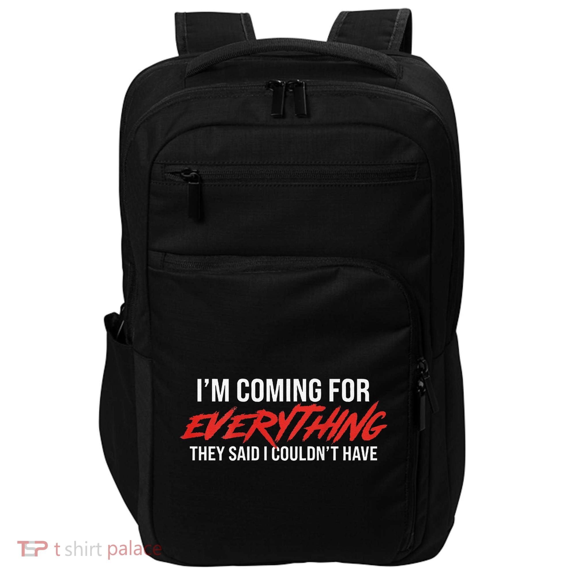Motivational Quote Motivation For Success And Workout Impact Tech Backpack