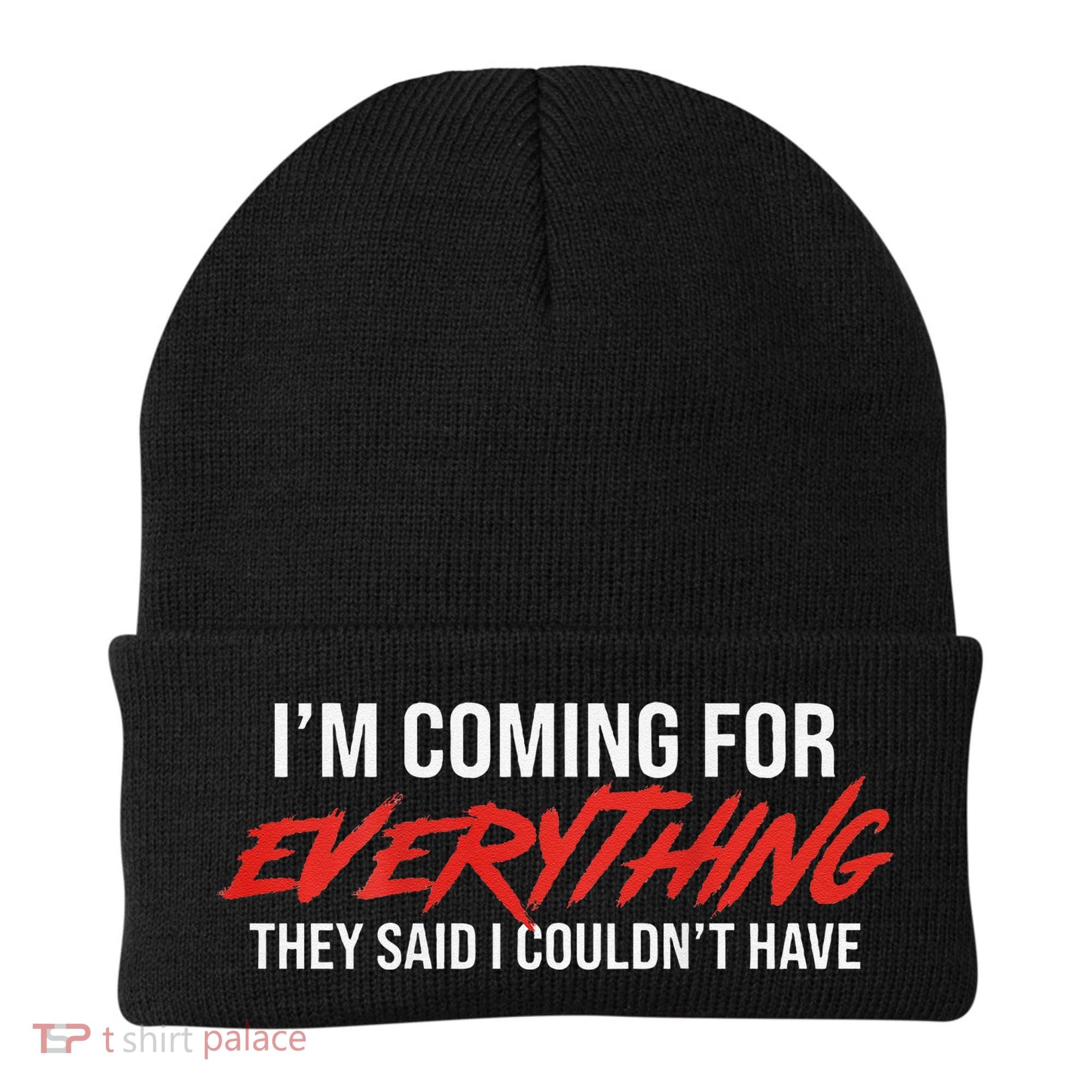Motivational Quote Motivation For Success And Workout Beanie
