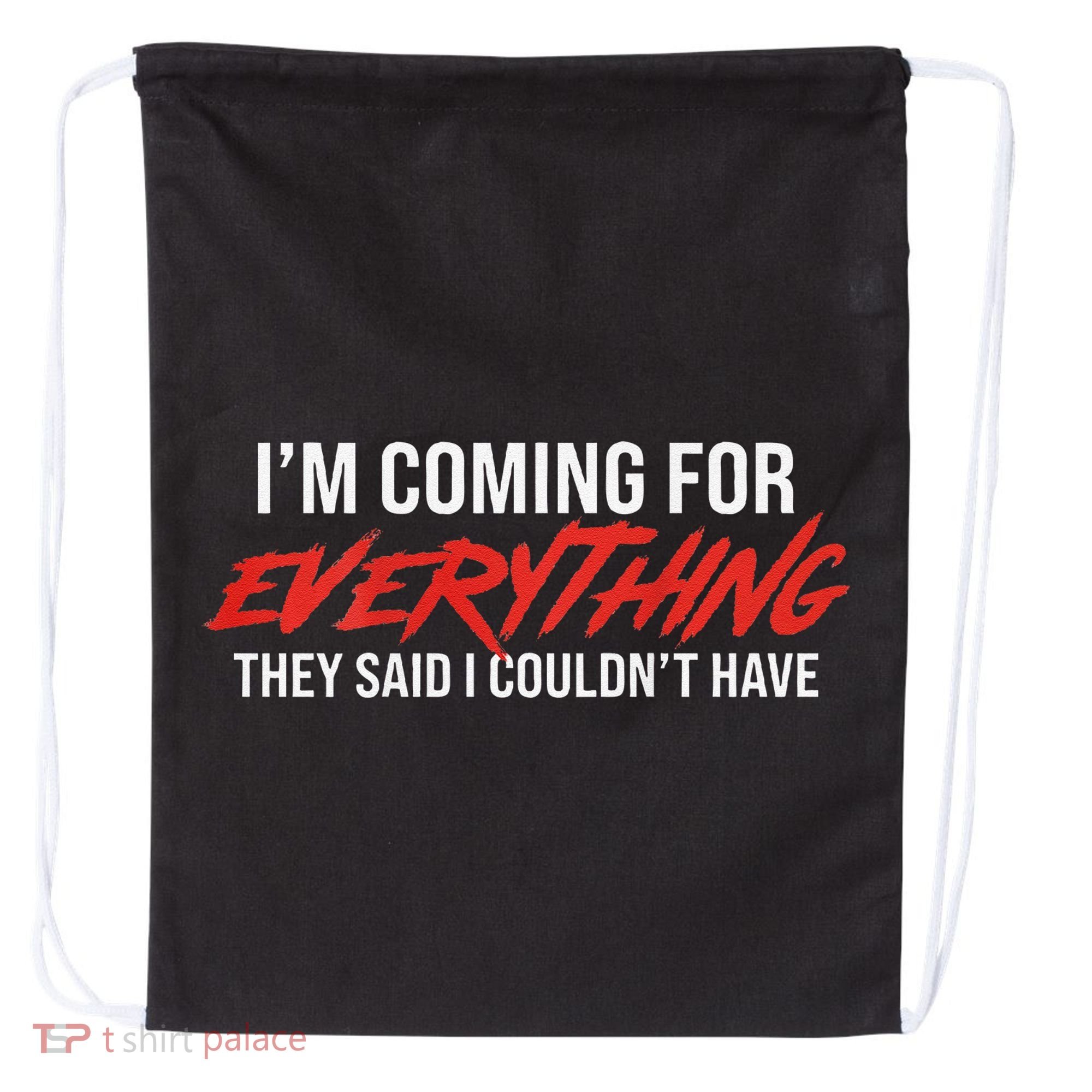 Motivational Quote Motivation For Success And Workout Drawstring Bag