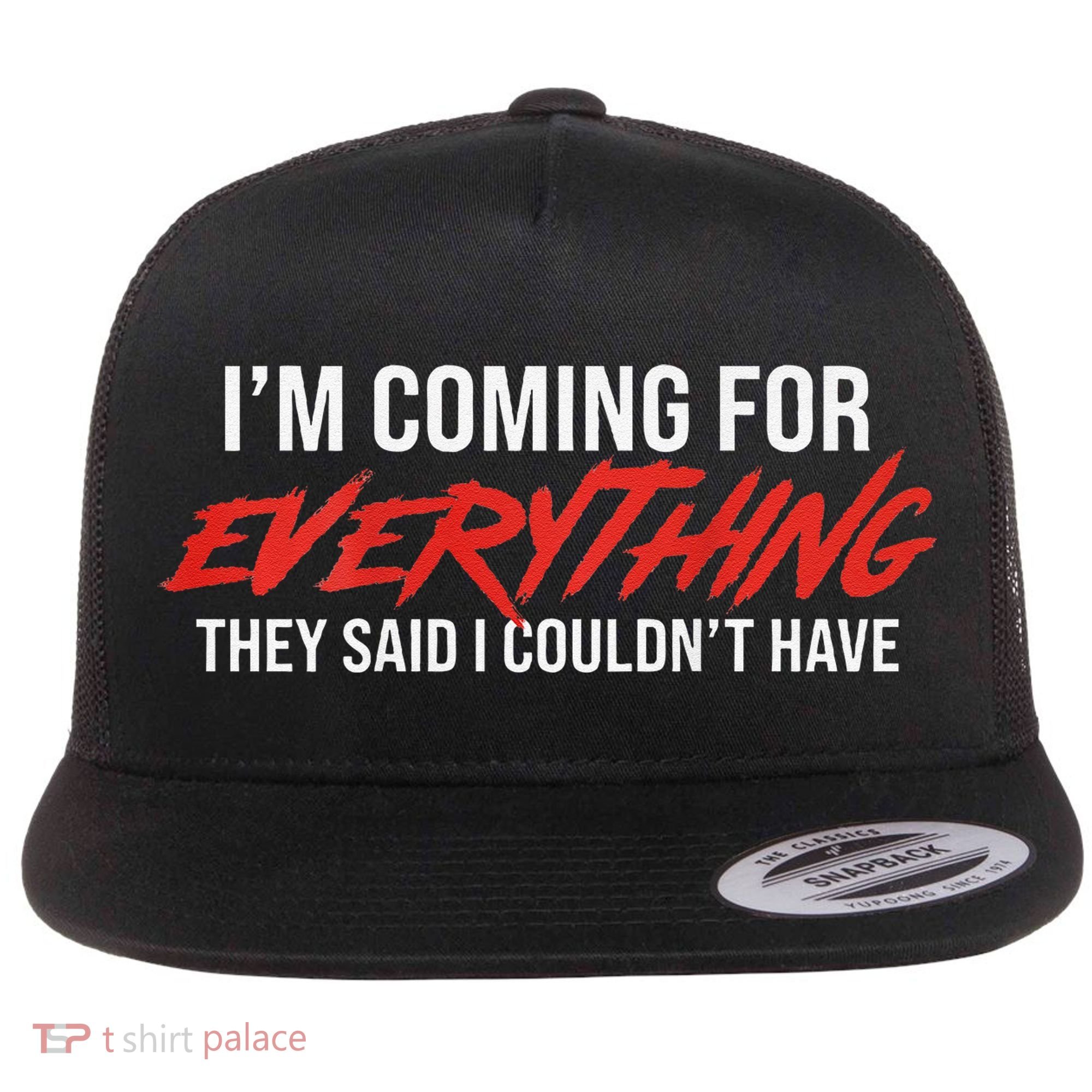 Motivational Quote Motivation For Success And Workout Flat Bill Trucker Hat