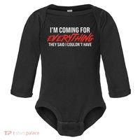 Motivational Quote Motivation For Success And Workout Baby Long Sleeve Bodysuit thumb 0