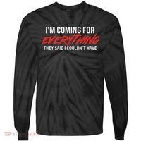 Motivational Quote Motivation For Success And Workout Tie-Dye Long Sleeve Shirt thumb 0