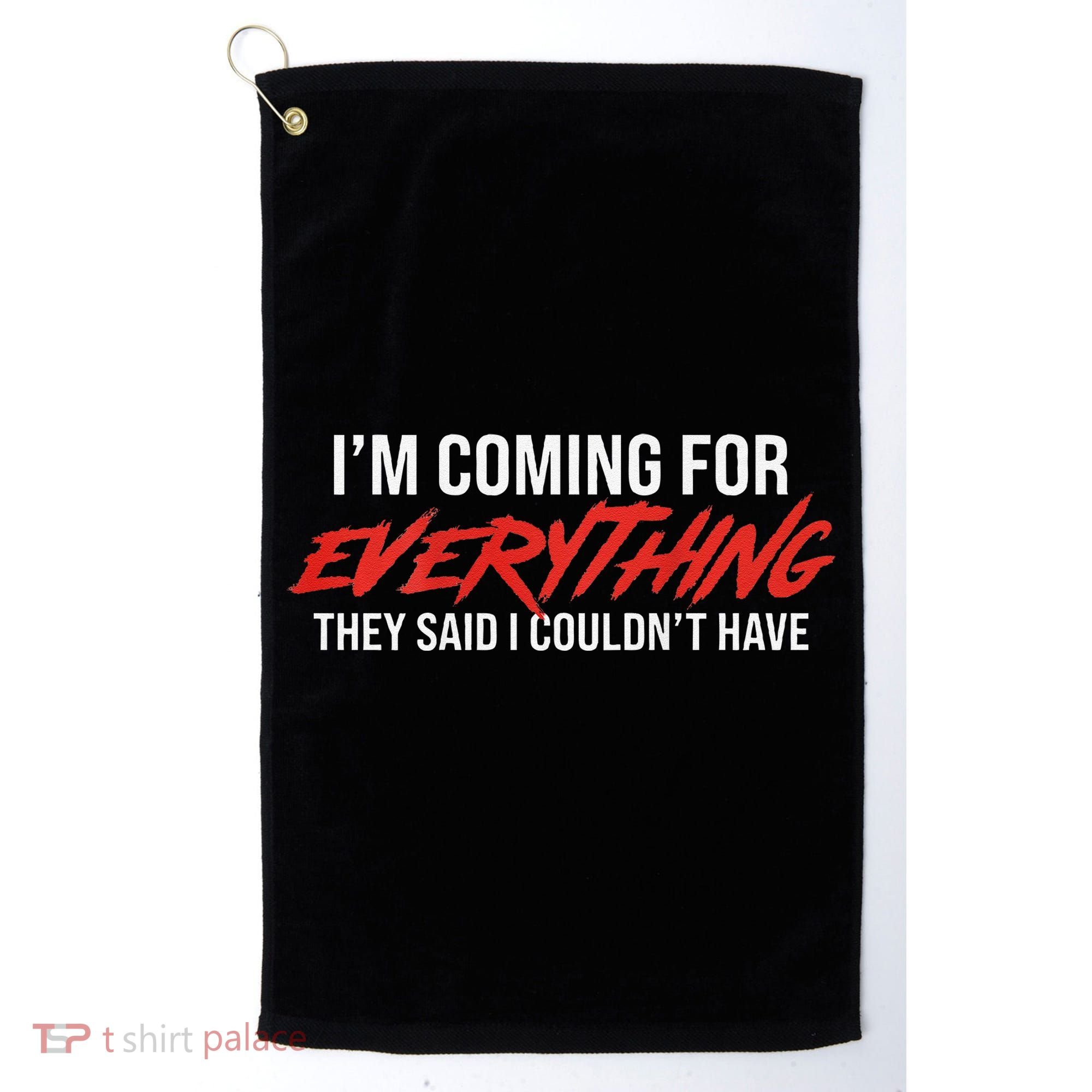 Motivational Quote Motivation For Success And Workout Golf Towel