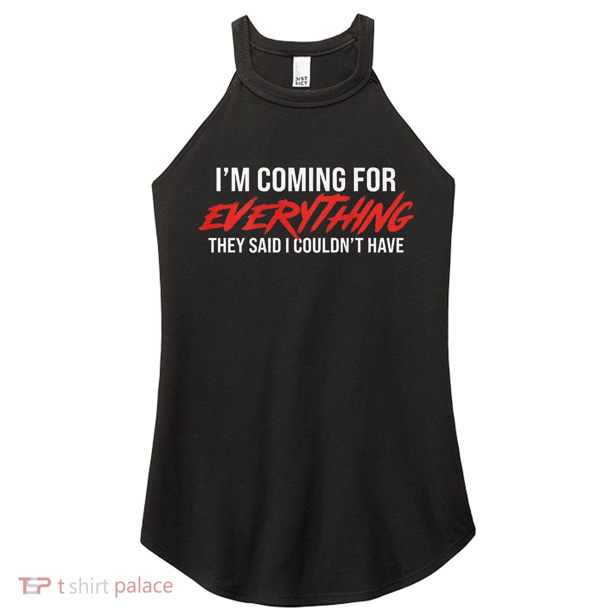 Motivational Quote Motivation For Success And Workout Women's Perfect Tri Rocker Tank