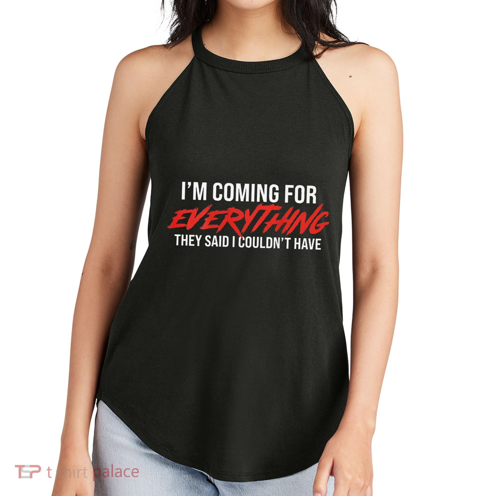 Motivational Quote Motivation For Success And Workout Women's Perfect Tri Rocker Tank