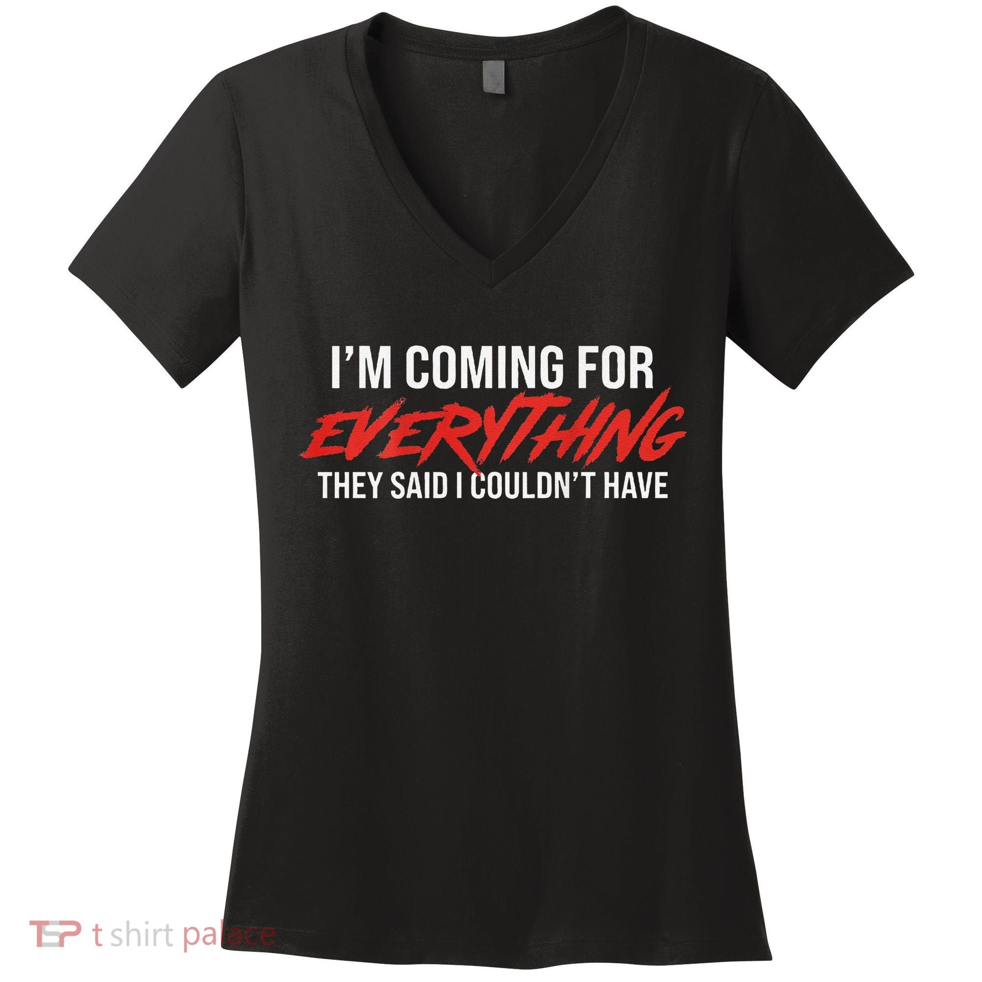 Motivational Quote Motivation For Success And Workout Women's V-Neck T-Shirt