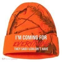 Motivational Quote Motivation For Success And Workout Kati Licensed 12" Camo Cuffed Beanie thumb 0
