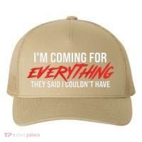 Motivational Quote Motivation For Success And Workout Yupoong Adult 5-Panel Trucker Hat thumb 0