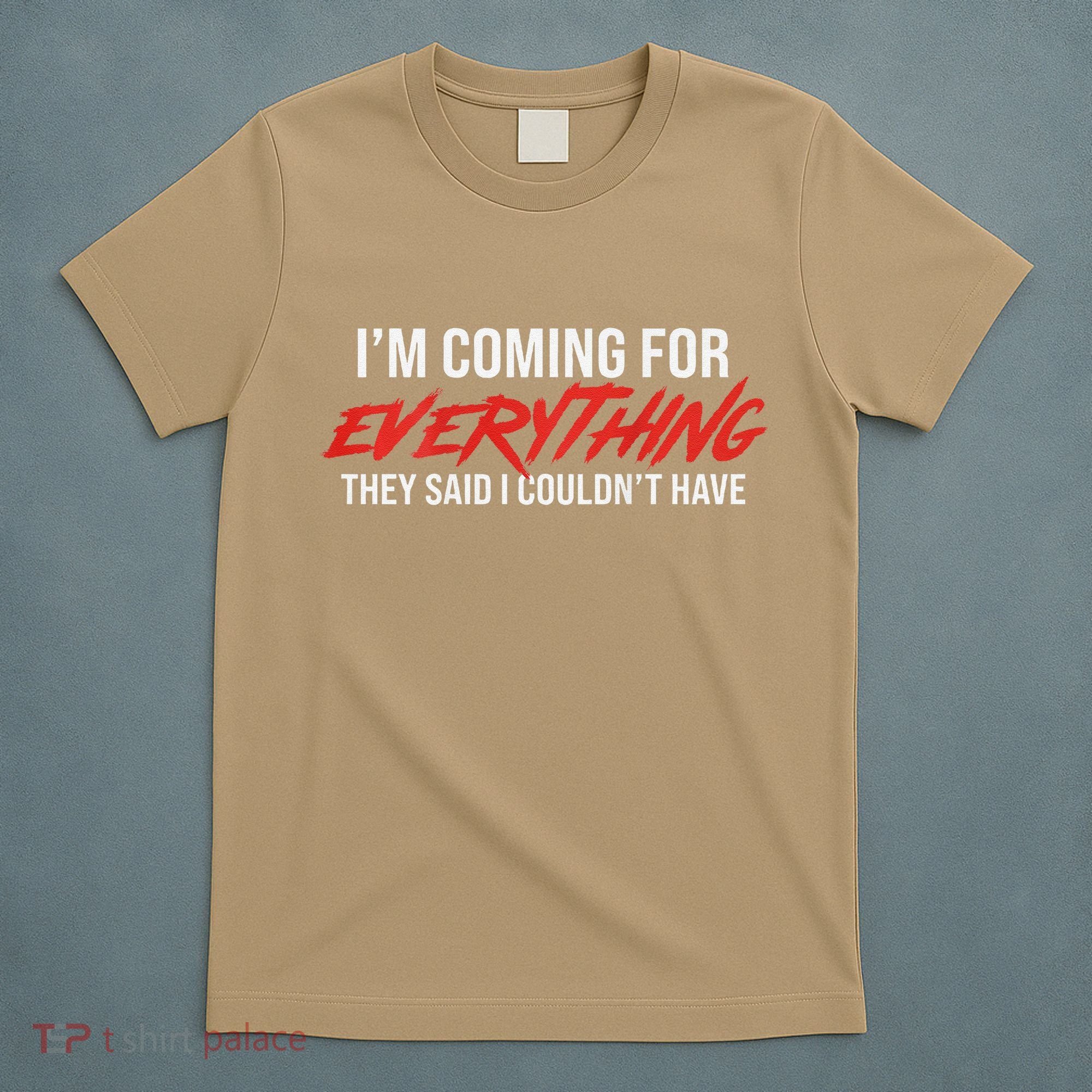 Motivational Quote Motivation For Success And Workout T-Shirt