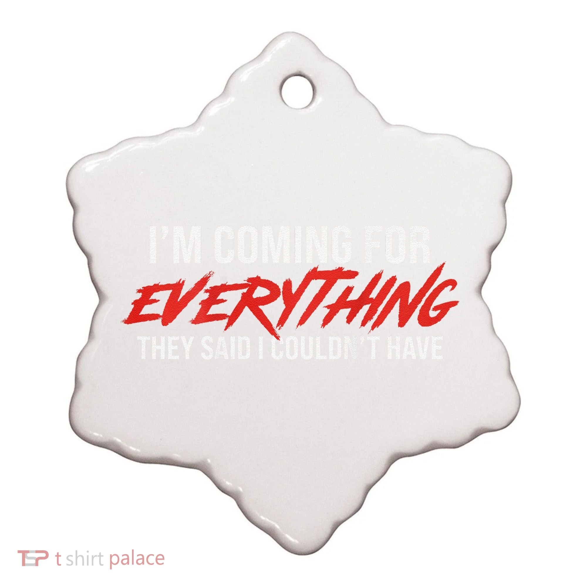 Motivational Quote Motivation For Success And Workout Ceramic Ornament