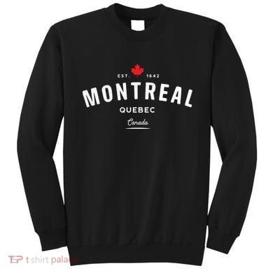 Montreal Quebec QC Vintage Retro Canada Maple Leaf Sweatshirt