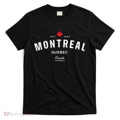 Montreal Quebec QC Vintage Retro Canada Maple Leaf T-Shirt