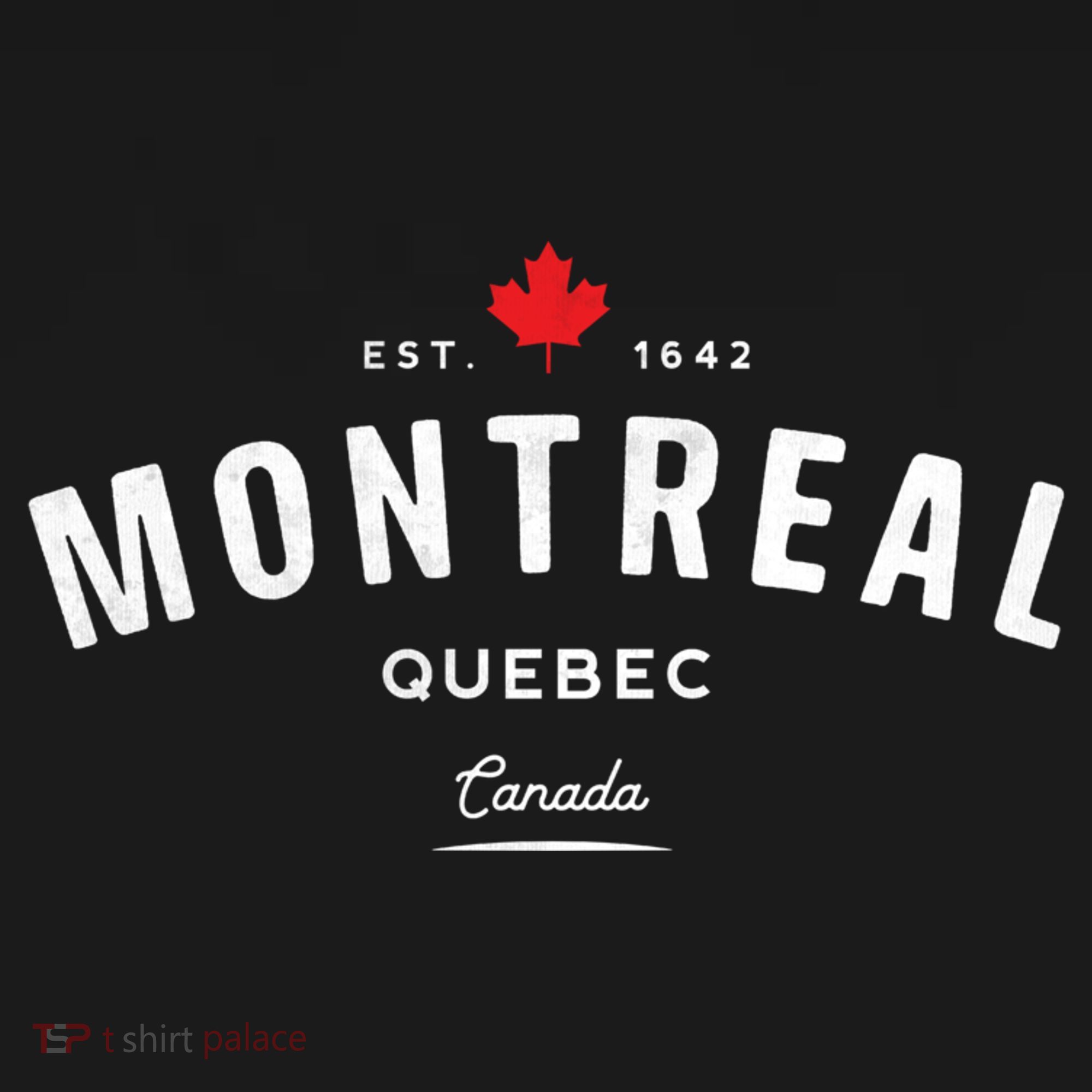 Montreal Quebec QC Vintage Retro Canada Maple Leaf T-Shirt