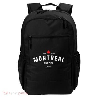 Montreal Quebec QC Vintage Retro Canada Maple Leaf Backpack