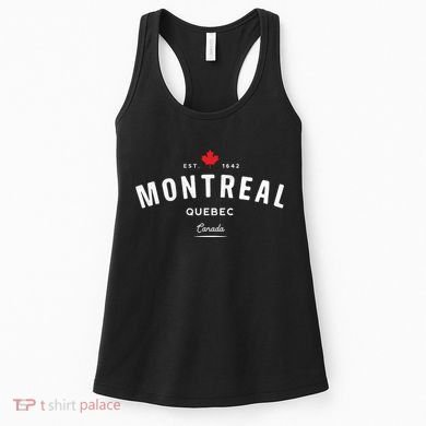 Montreal Quebec QC Vintage Retro Canada Maple Leaf Women's Tank Top