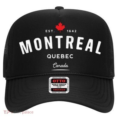 Montreal Quebec QC Vintage Retro Canada Maple Leaf Hat