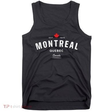 Montreal Quebec QC Vintage Retro Canada Maple Leaf Tank Top