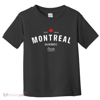 Montreal Quebec QC Vintage Retro Canada Maple Leaf Toddler T-Shirt