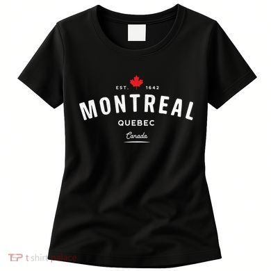 Montreal Quebec QC Vintage Retro Canada Maple Leaf Women's T-Shirt