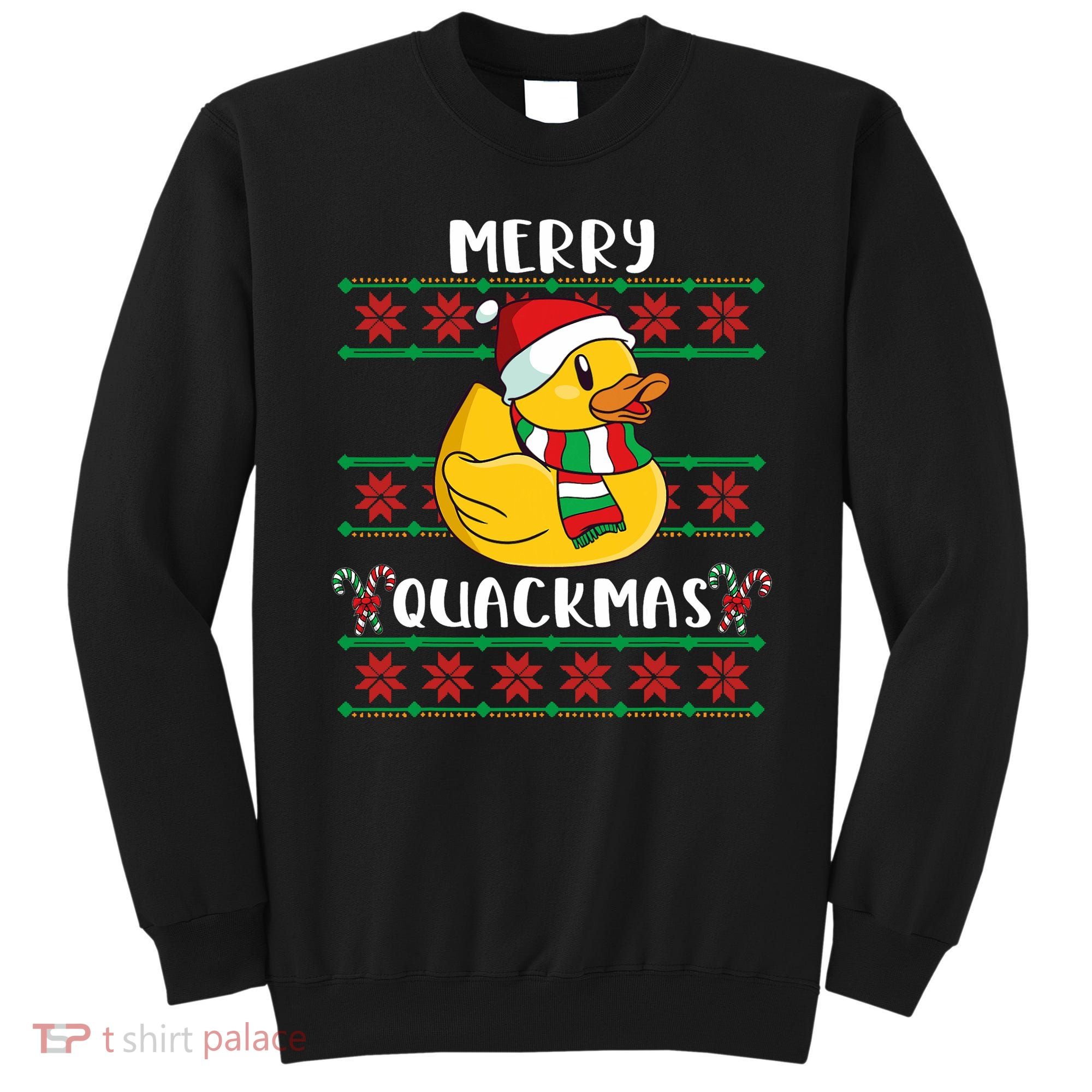 Merry Quackmas Rubber Duck Christmas Sweatshirt