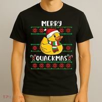 Merry Quackmas Rubber Duck Christmas T-Shirt thumb 3
